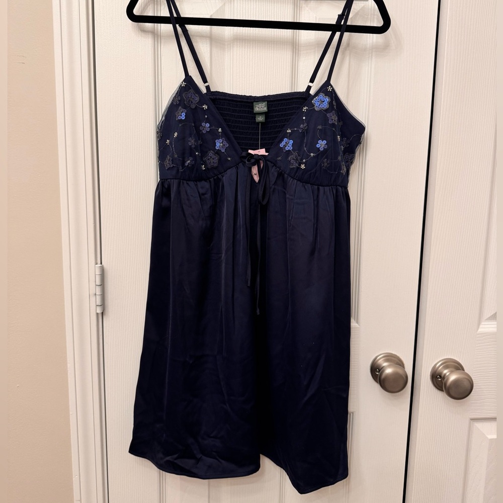 Wild Fable Elegant Navy Blue Women's Nightgown